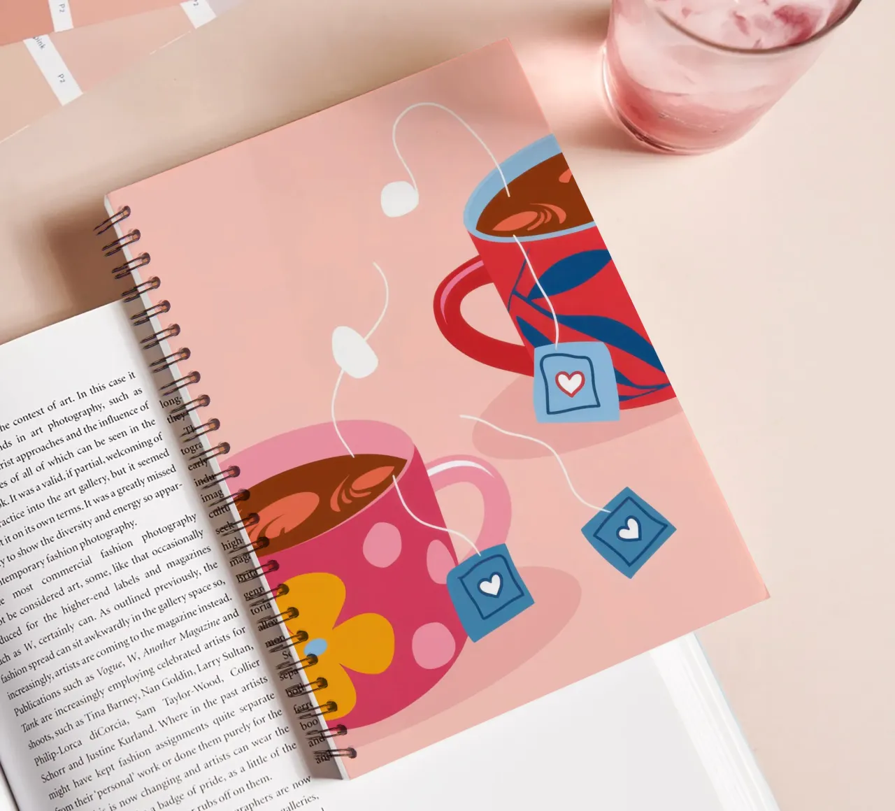 Una tazza d'amore diario ad anelli da Thistle Bloom