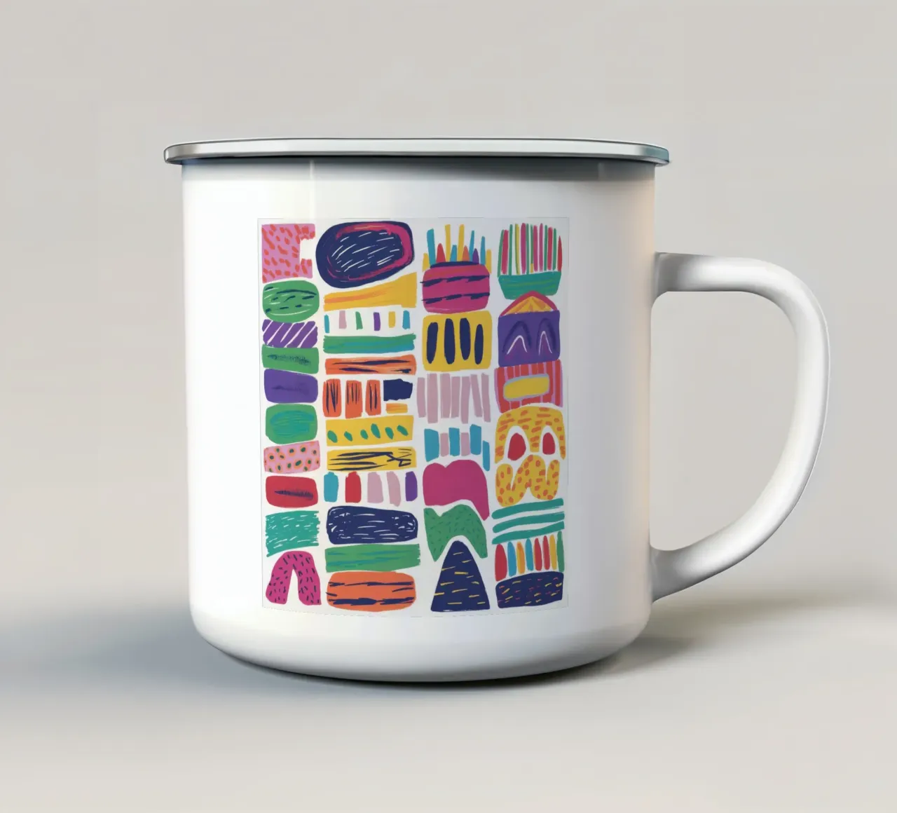 Block Party creativo tazza in smalto da Thistle Bloom