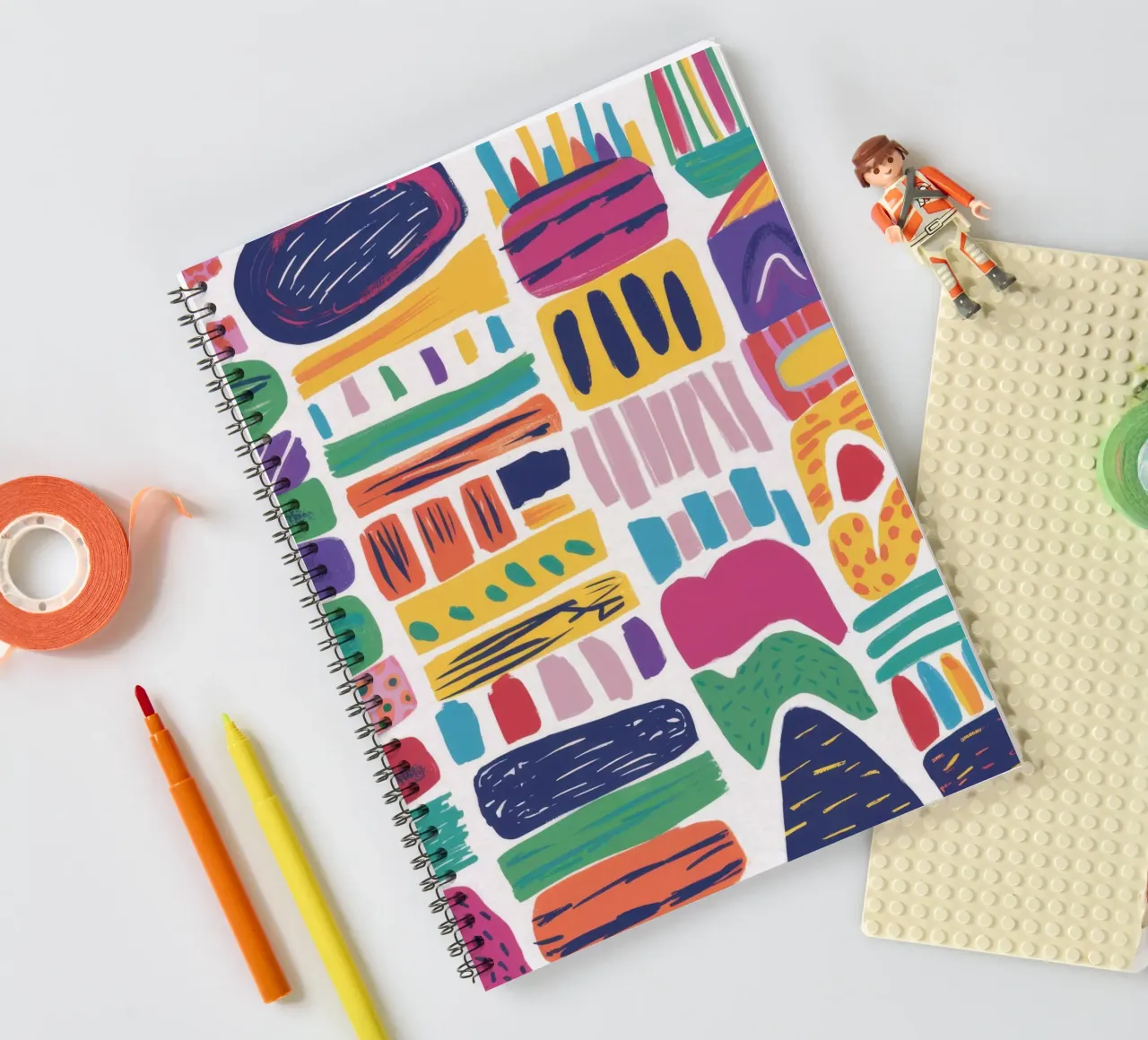Creative Block Party spiral notebook by Thistle Bloom