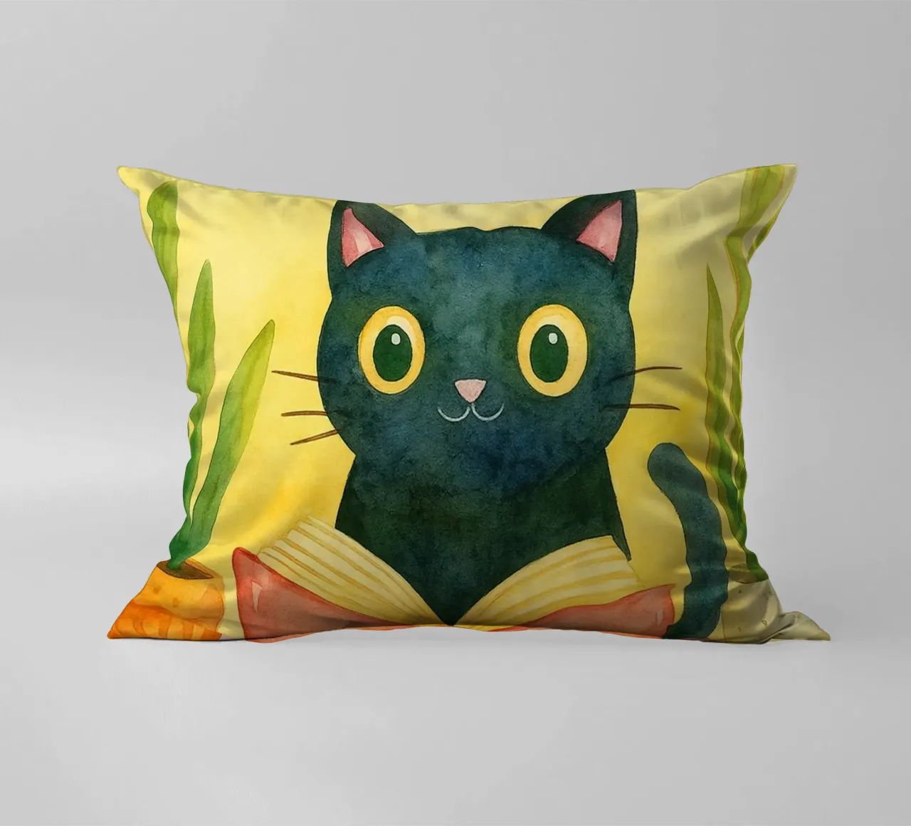 Nessun problema, solo un disegno di gatti miagolanti cuscino da Botania