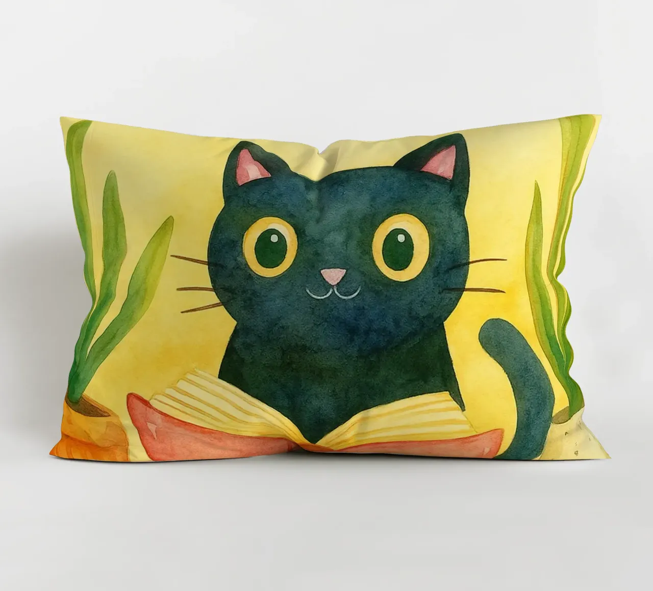 Nessun problema, solo un disegno di gatti miagolanti cuscino da Botania
