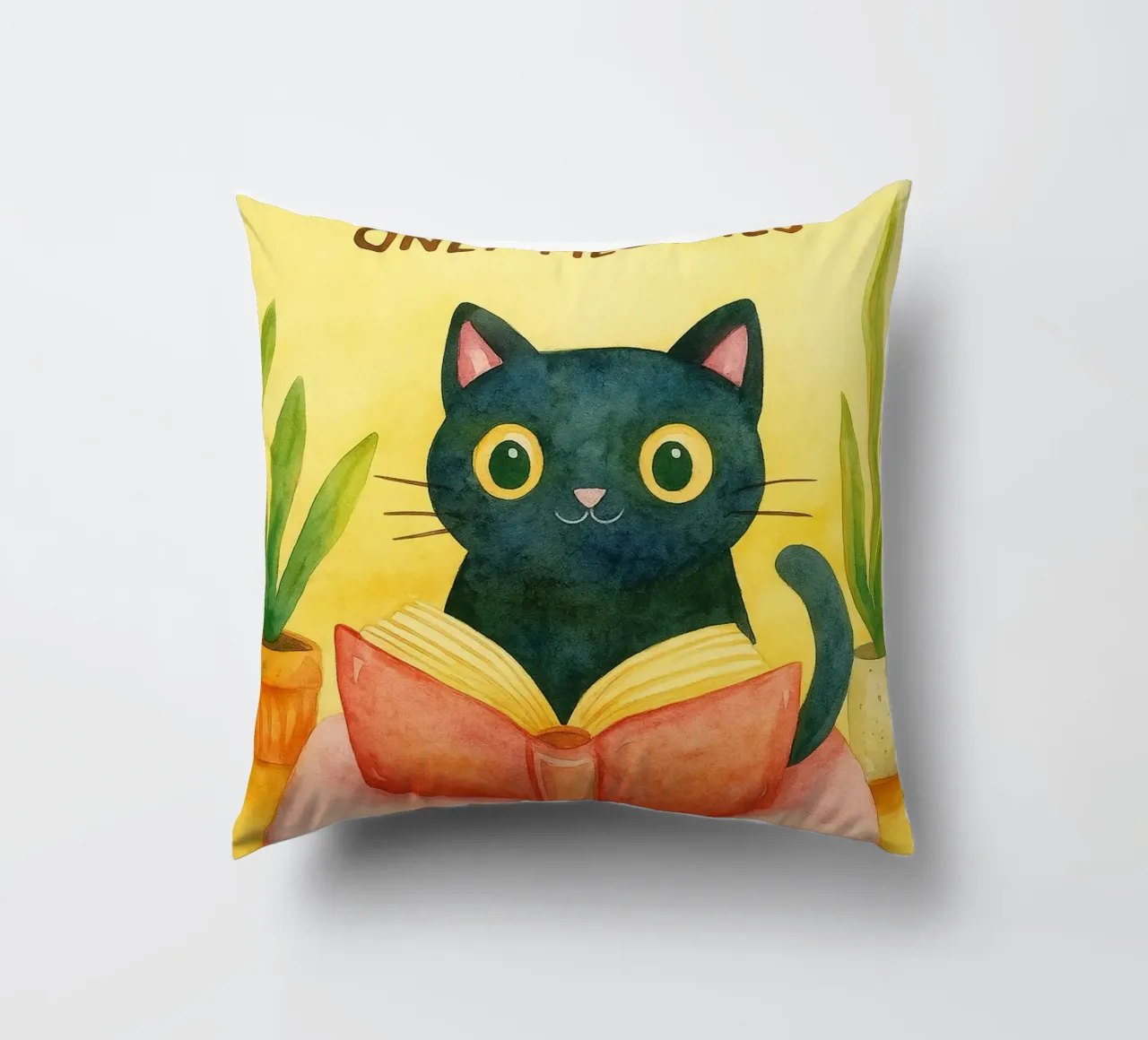 Nessun problema, solo un disegno di gatti miagolanti cuscino da Botania