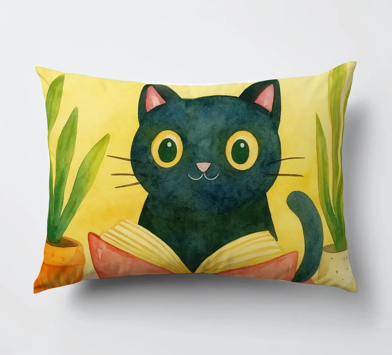 Nessun problema, solo un disegno di gatti miagolanti cuscino da Botania