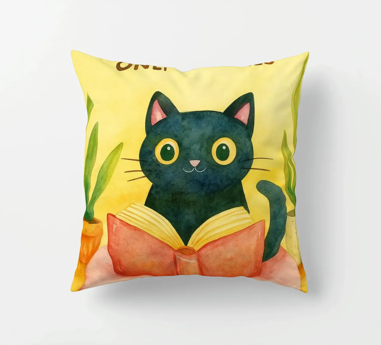 Nessun problema, solo un disegno di gatti miagolanti cuscino da Botania