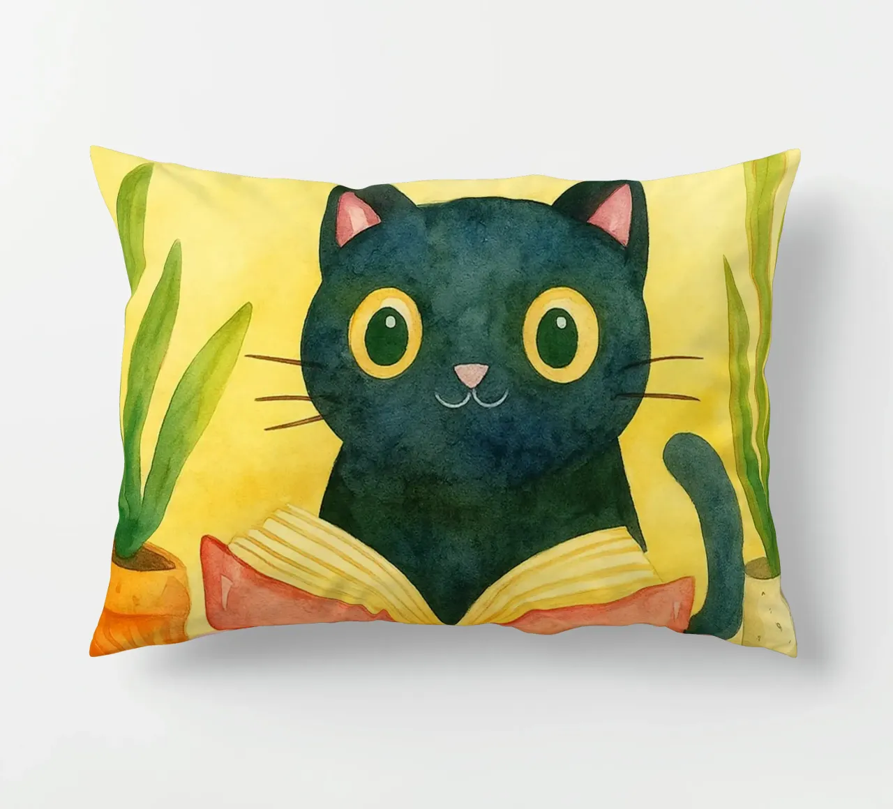 Nessun problema, solo un disegno di gatti miagolanti cuscino da Botania