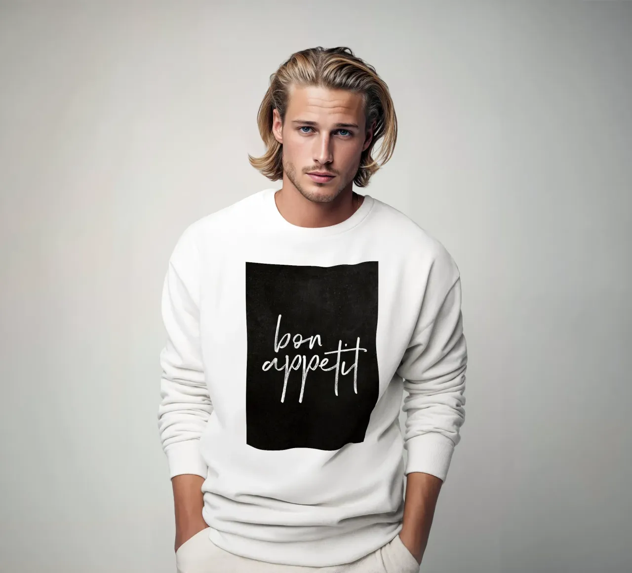 message typography Sweatshirt von Harley Wood