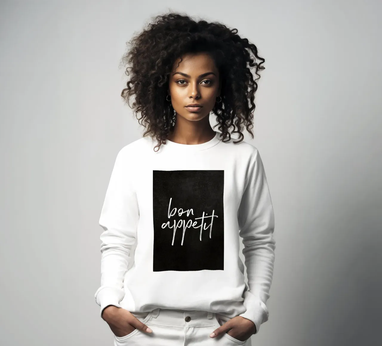 message typography Sweatshirt von Harley Wood