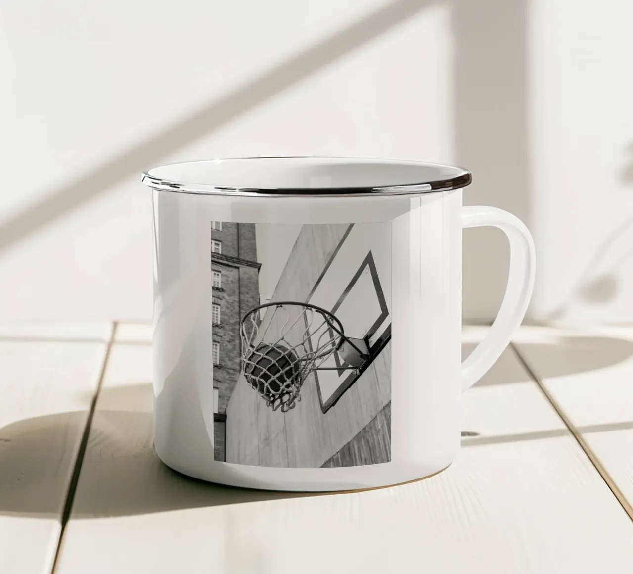 pallacanestro tazza in smalto da Harley Wood