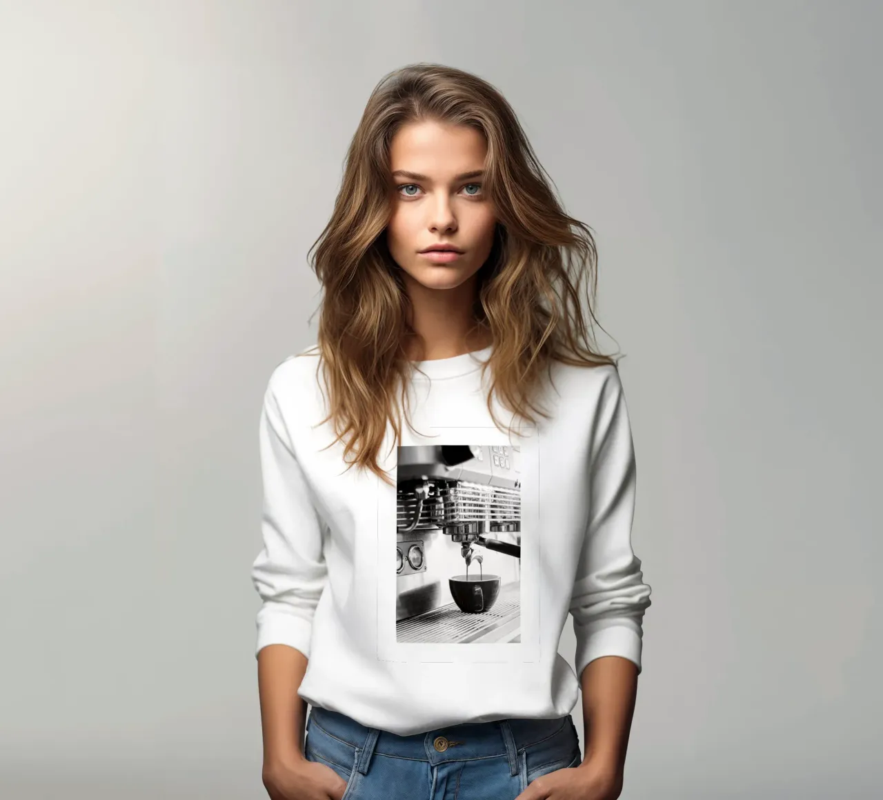 cafetera espresso sudadera de Harley Wood