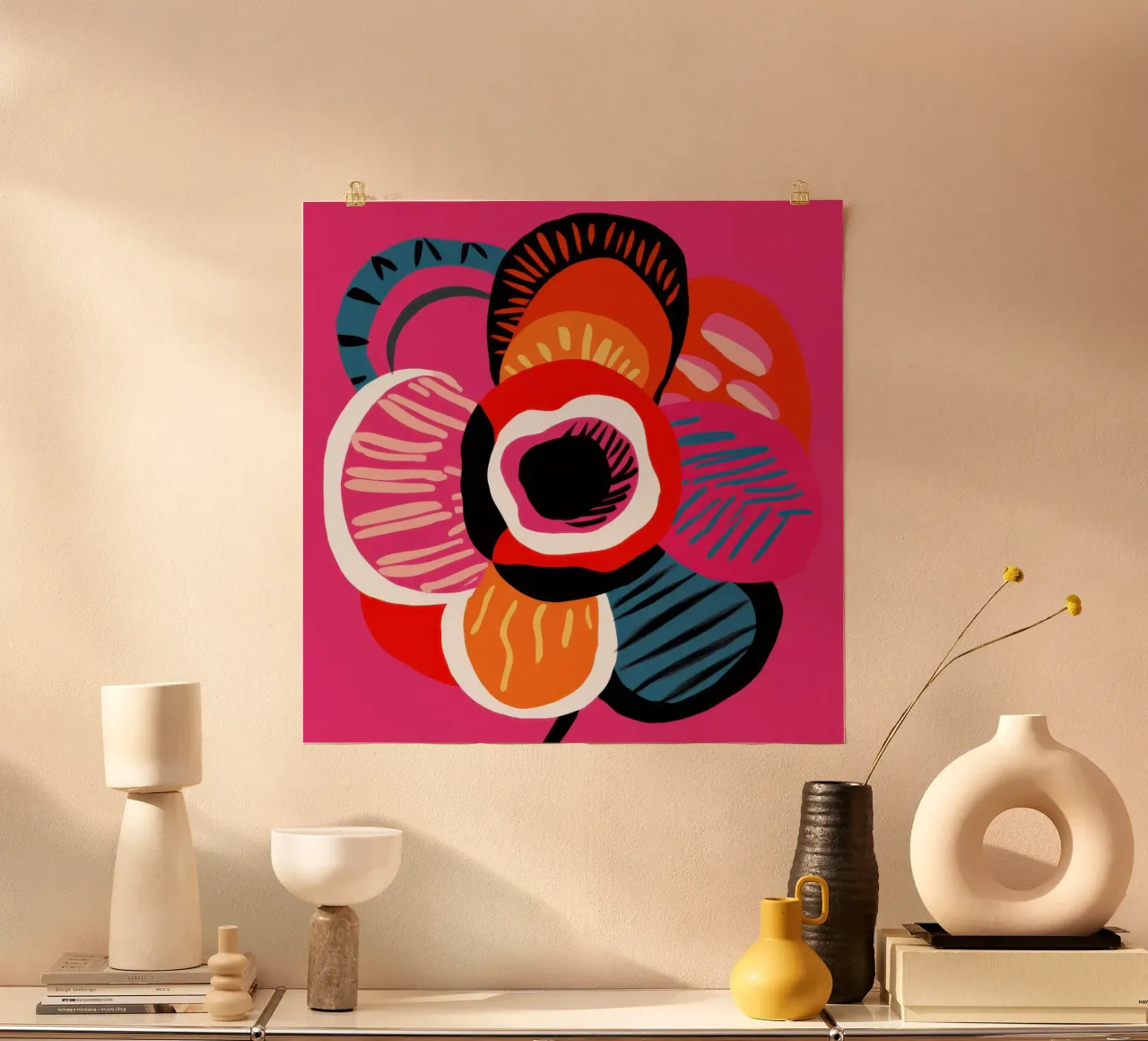 Bold Abstract Bloom poster by Frosh Pallete