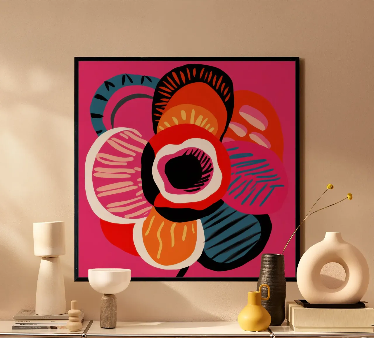 Bold Abstract Bloom poster by Frosh Pallete