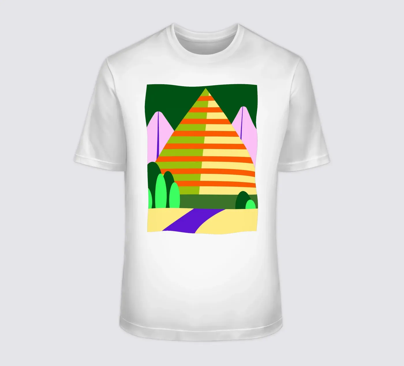 vettore montagna t-shirt da Botania