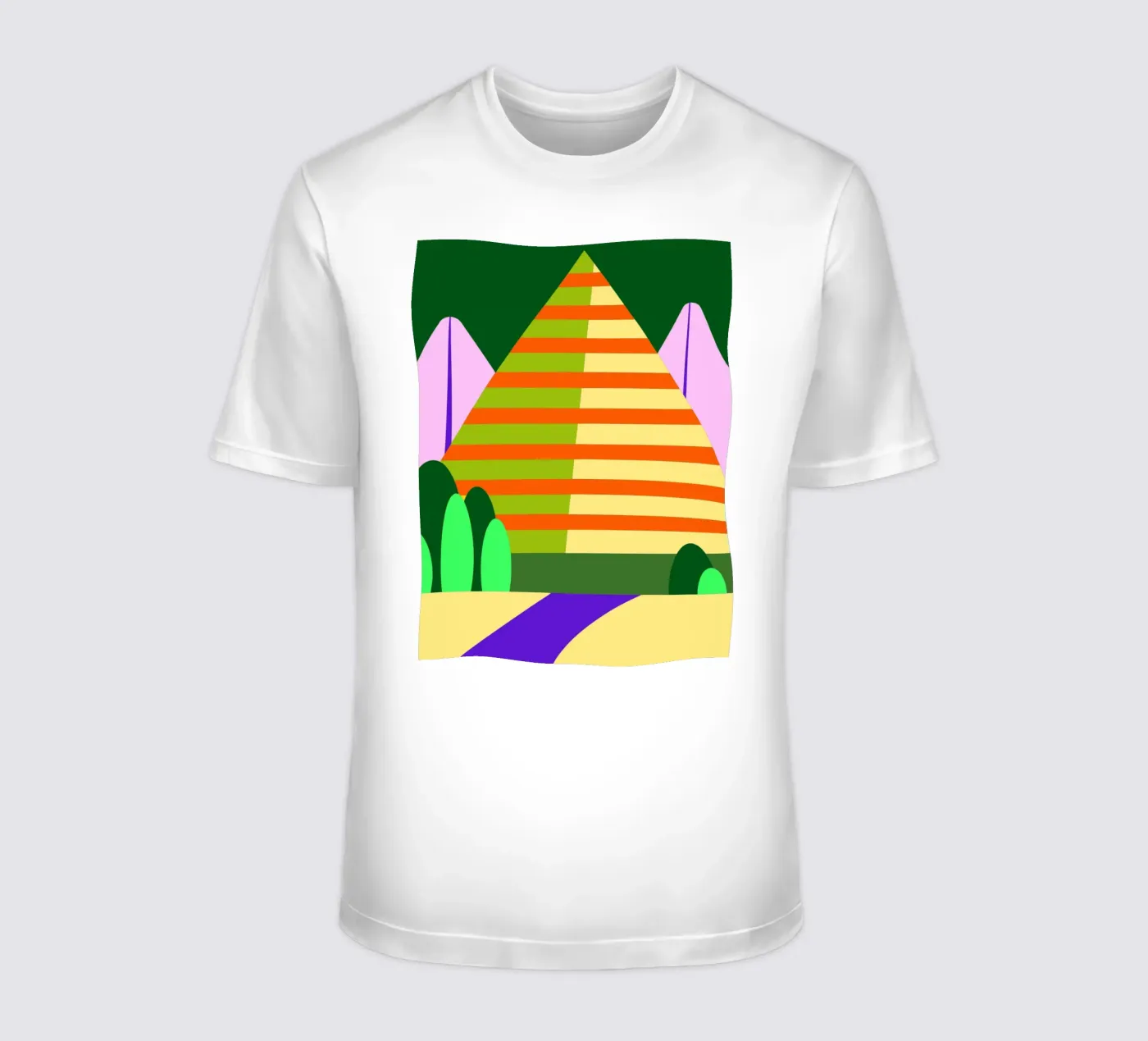 vettore montagna t-shirt da Botania