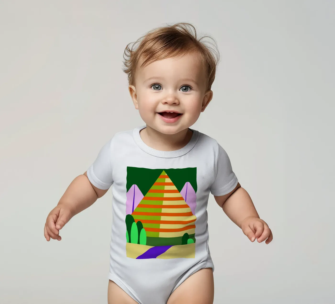 montagne vectorielle body bébé de Botania