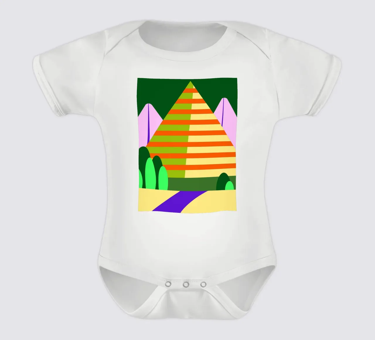 montagne vectorielle body bébé de Botania