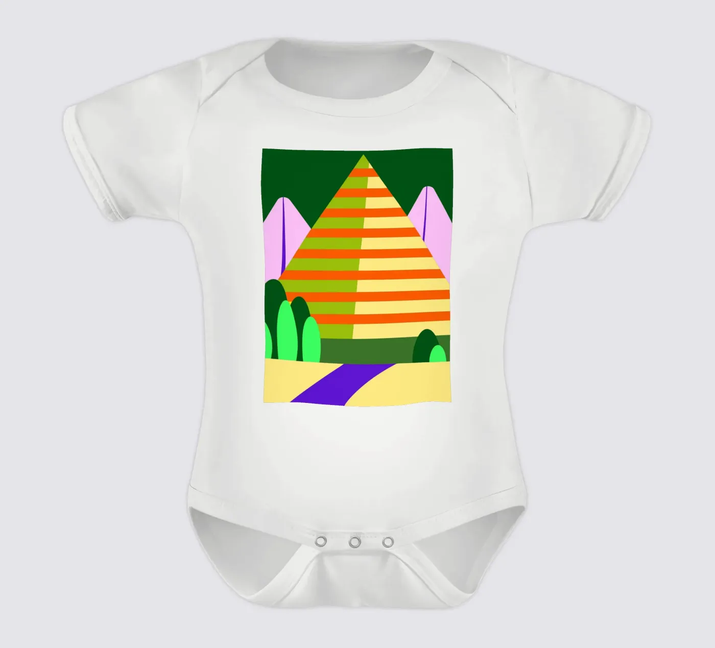 montagne vectorielle body bébé de Botania