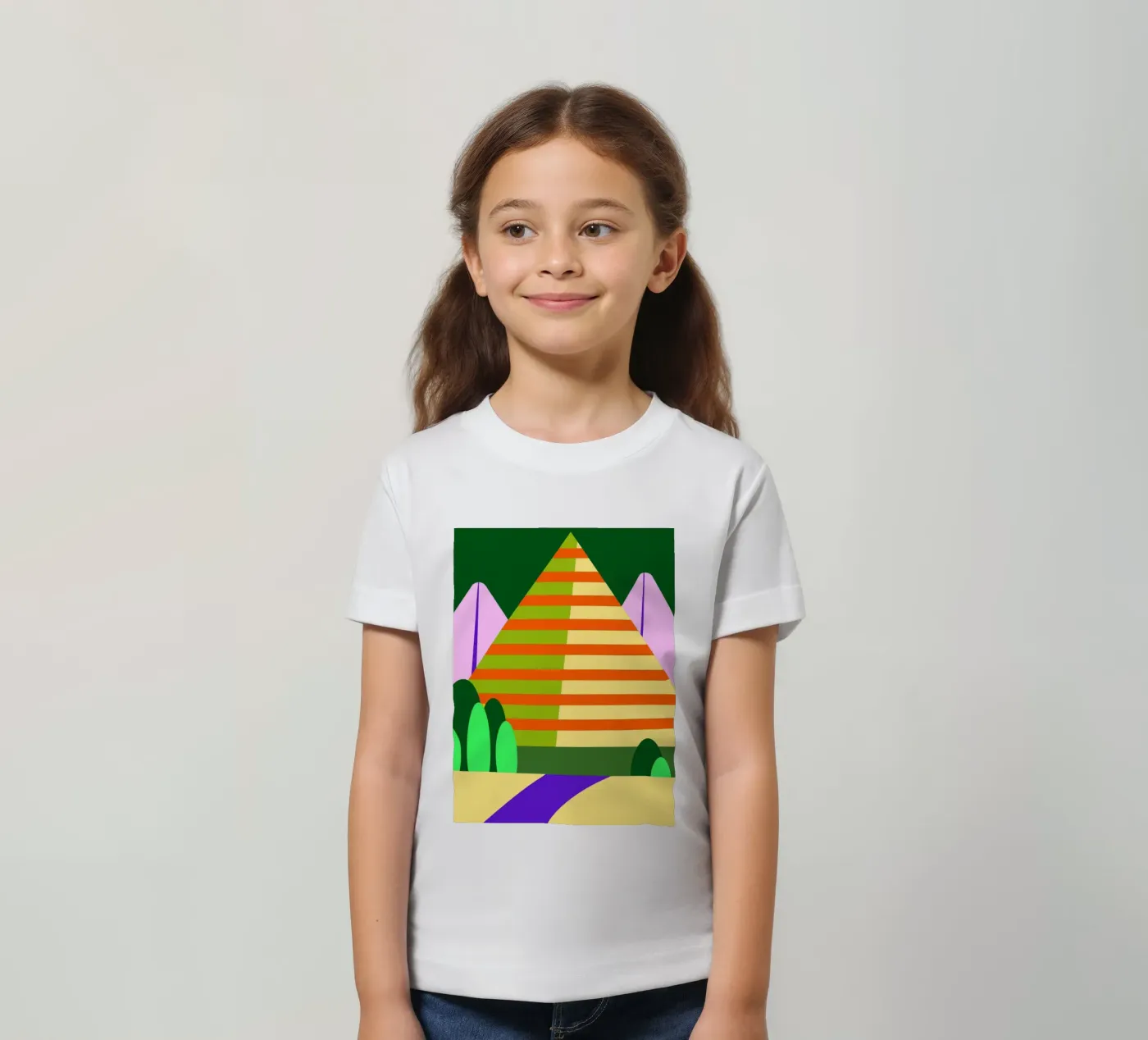 berg vector kinder t-shirt van Botania