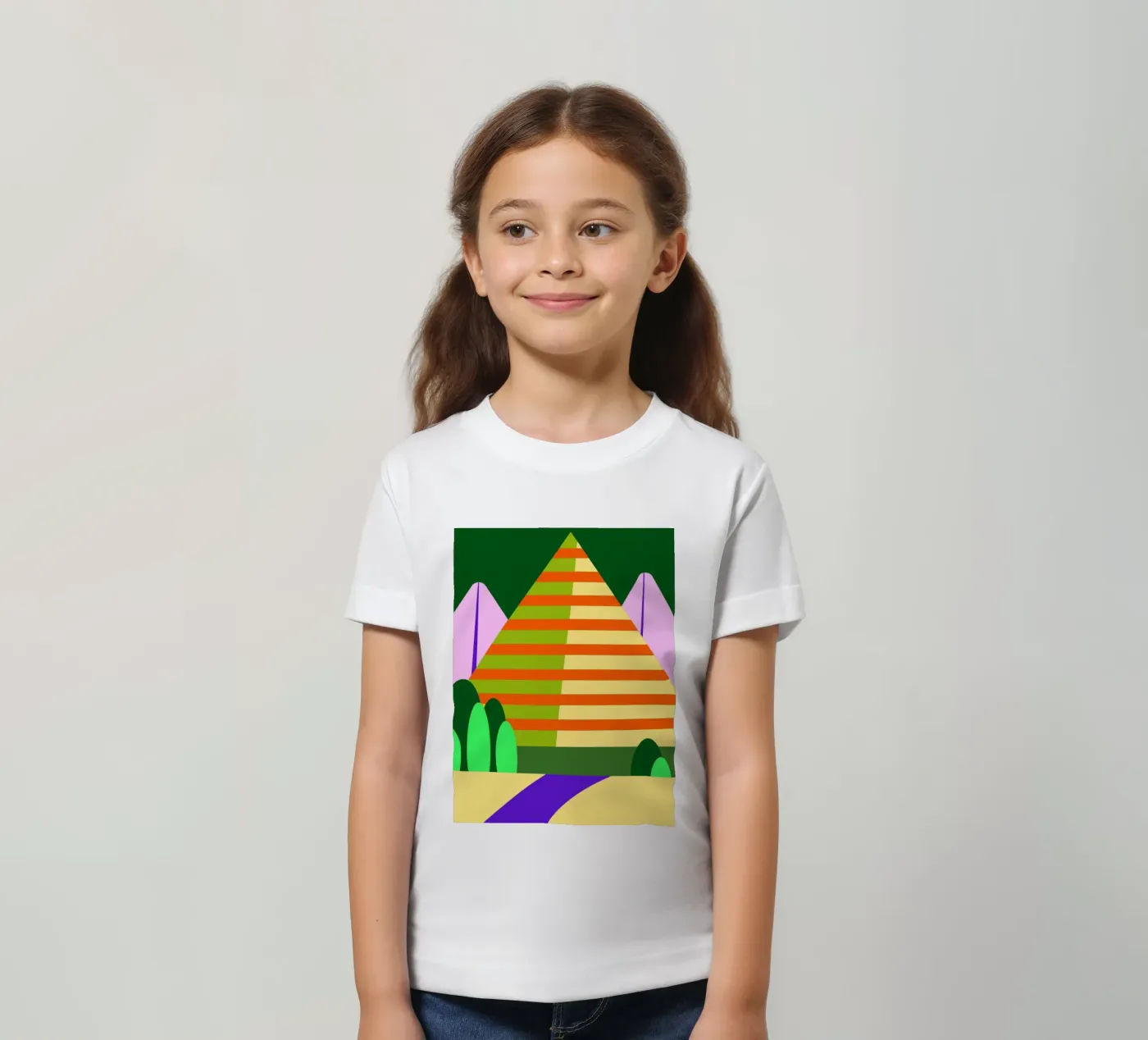 berg vector kinder t-shirt van Botania
