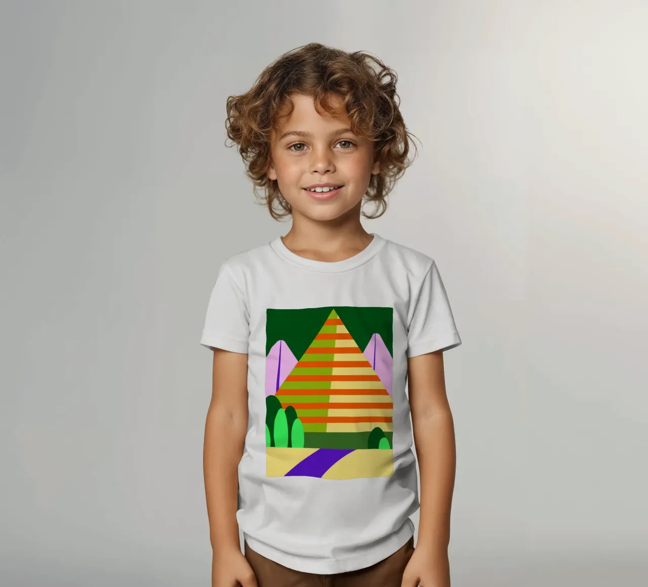 vettore montagna t-shirt bambini da Botania
