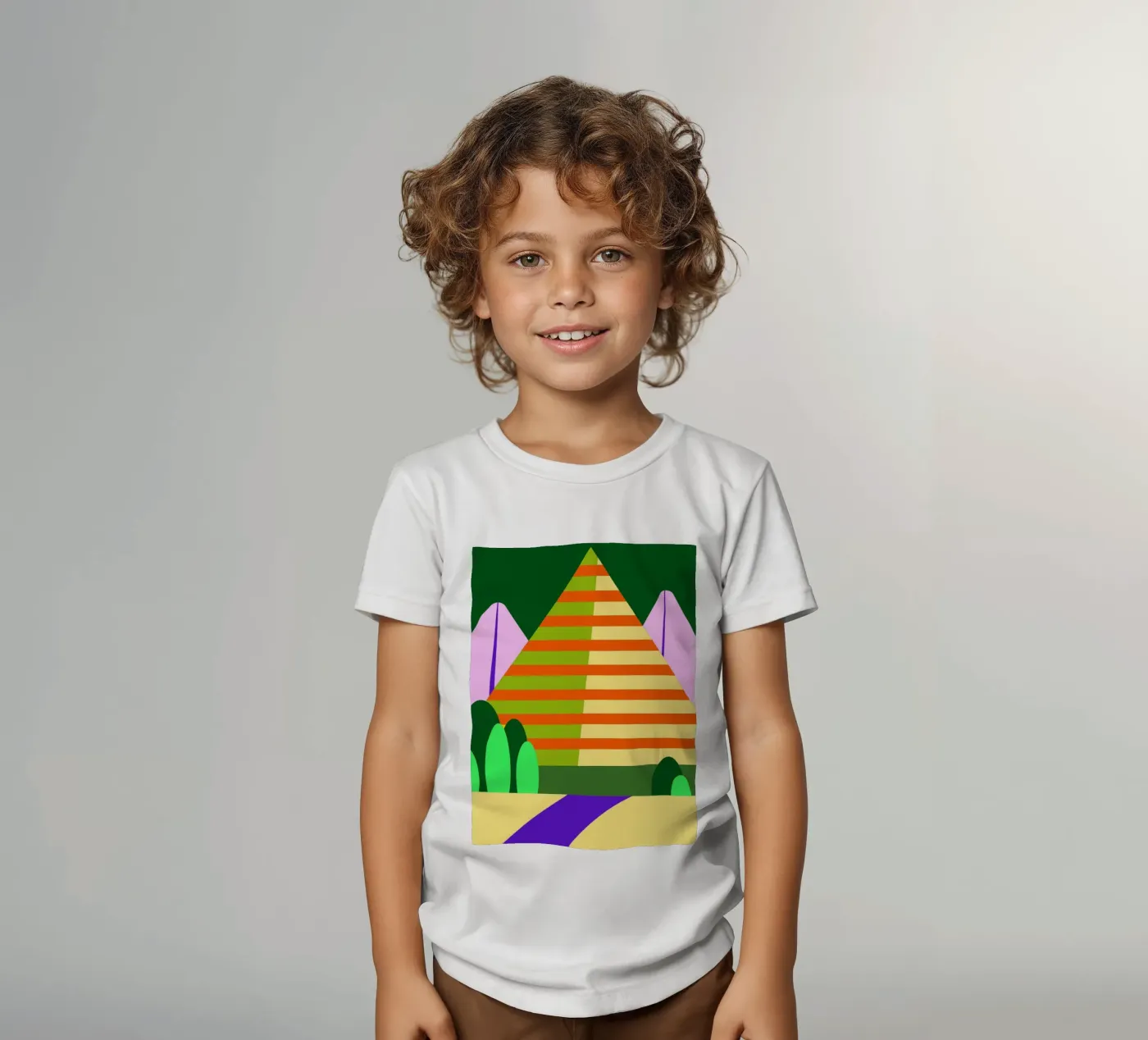 berg vector kinder t-shirt van Botania