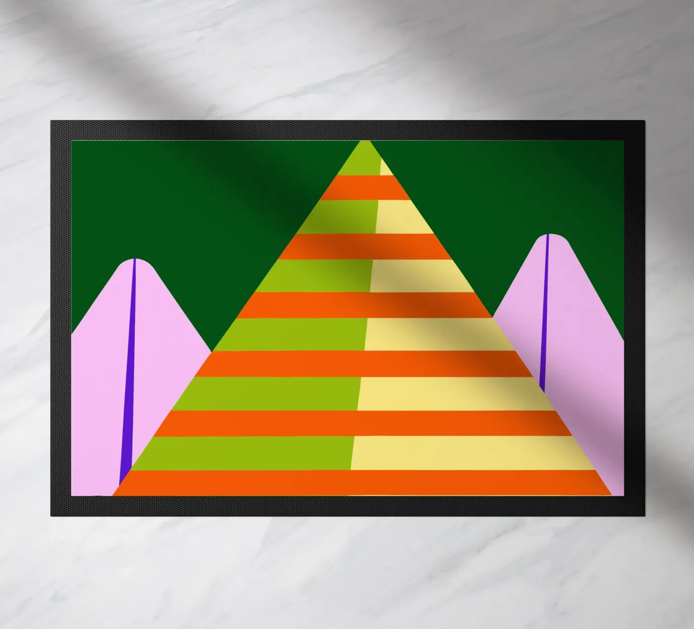 mountain vector doormat by Botania