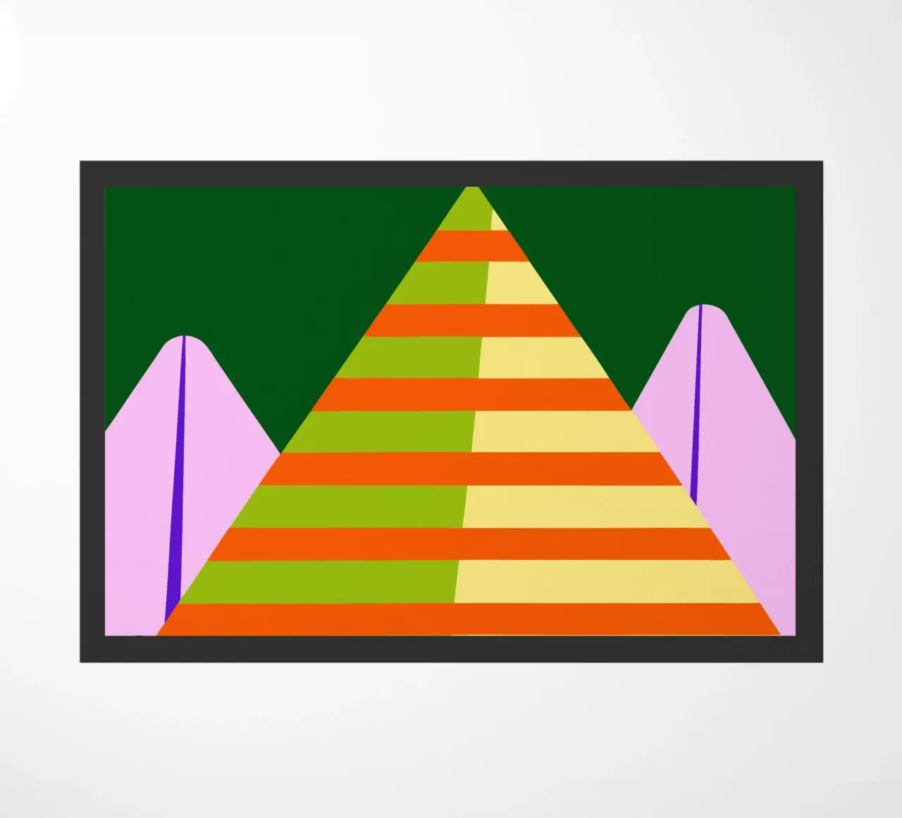 berg vector deurmat van Botania