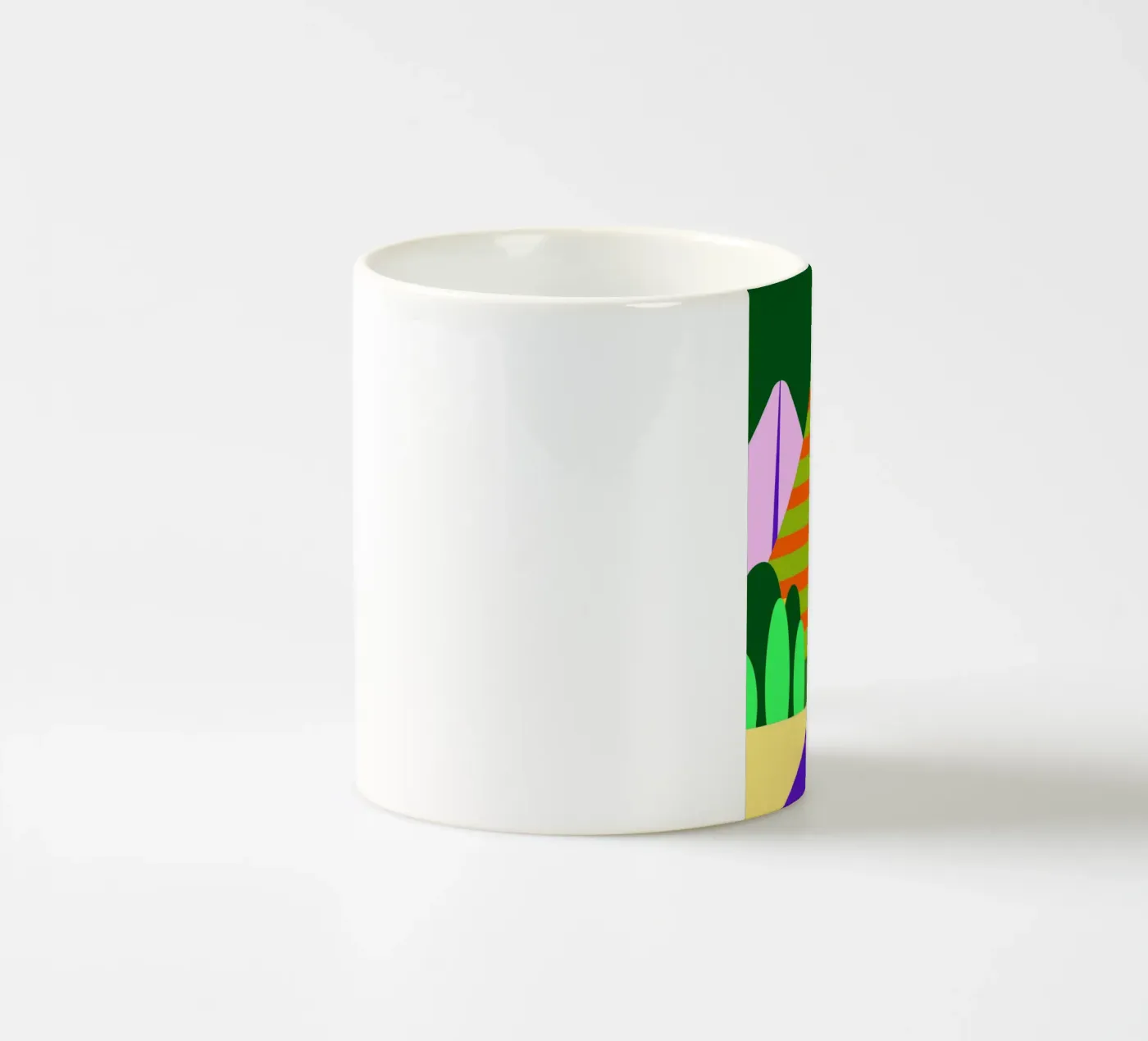 vettore montagna tazza in ceramica da Botania