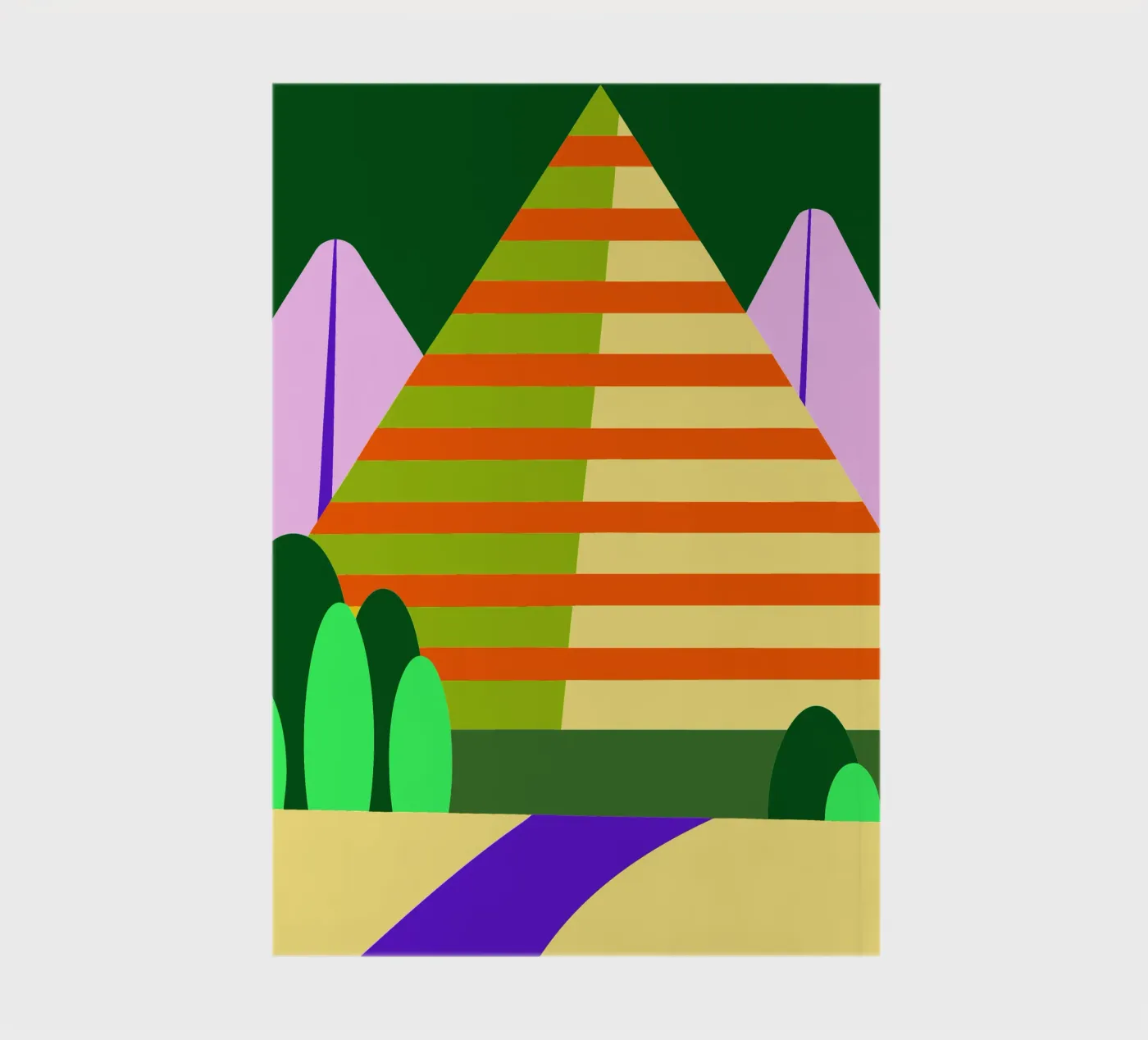 mountain vector notebook by Botania