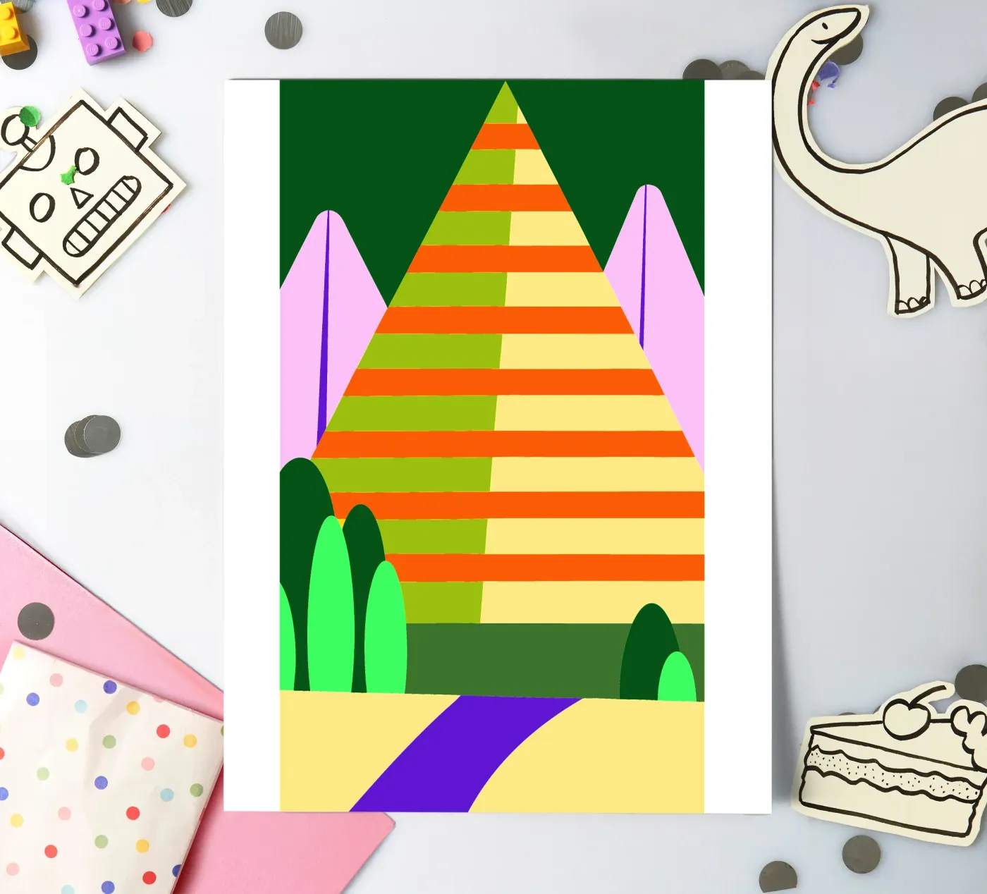 mountain vector sticker sheet by Botania