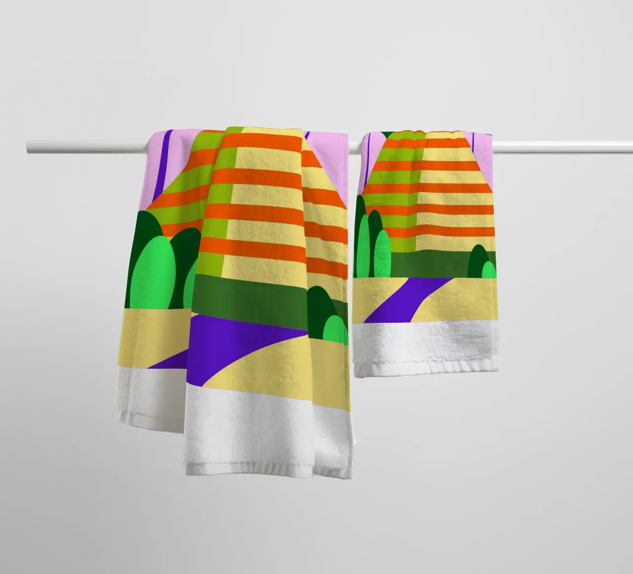 berg vector badhanddoek van Botania