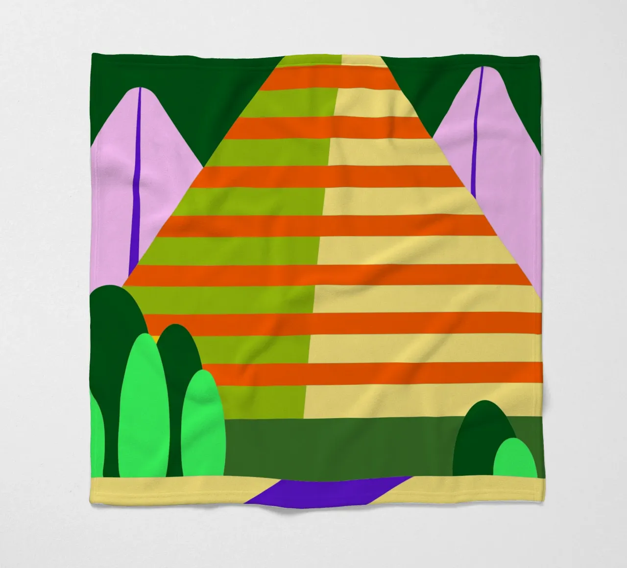 berg vector fleecedeken van Botania