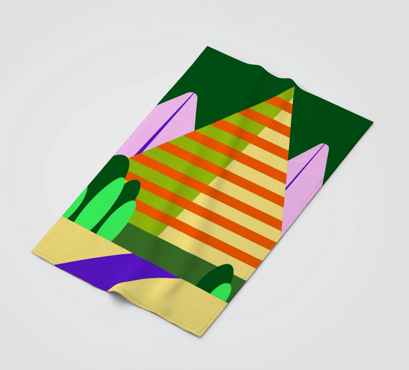 berg vector fleecedeken van Botania