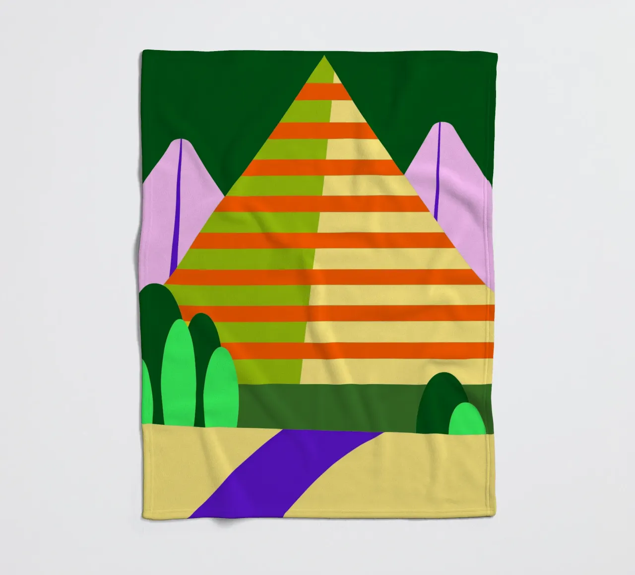 berg vector fleecedeken van Botania