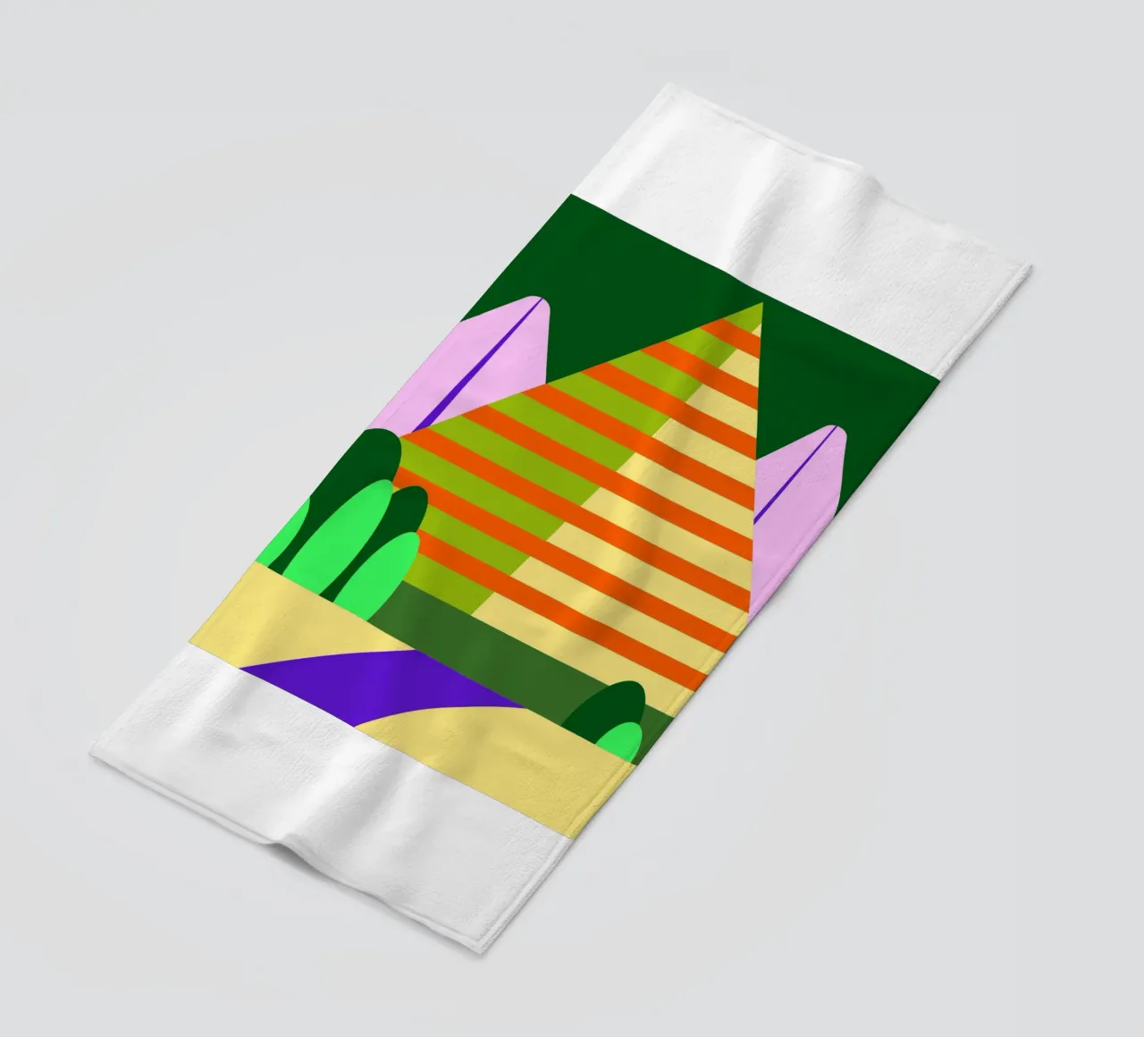 mountain vector beach towel by Botania