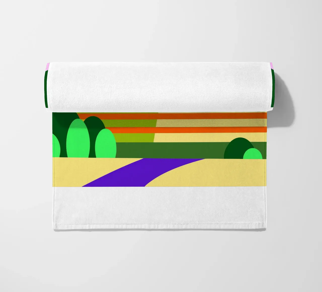 mountain vector beach towel by Botania