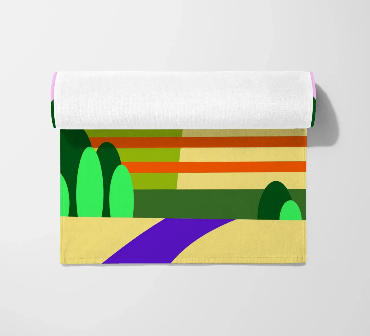 mountain vector beach towel by Botania