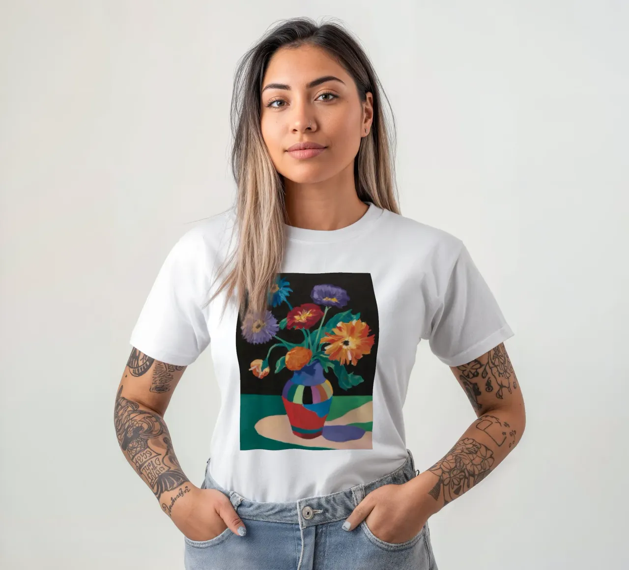 Vibrant Bouquet Simplicity T-Shirt von Frosh Pallete