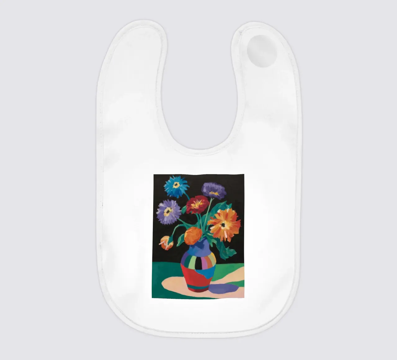 Vibrant Bouquet Simplicity baby bib by Frosh Pallete