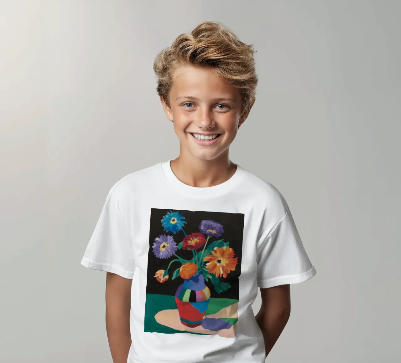 Vibrant Bouquet Simplicity kids t-shirt by Frosh Pallete