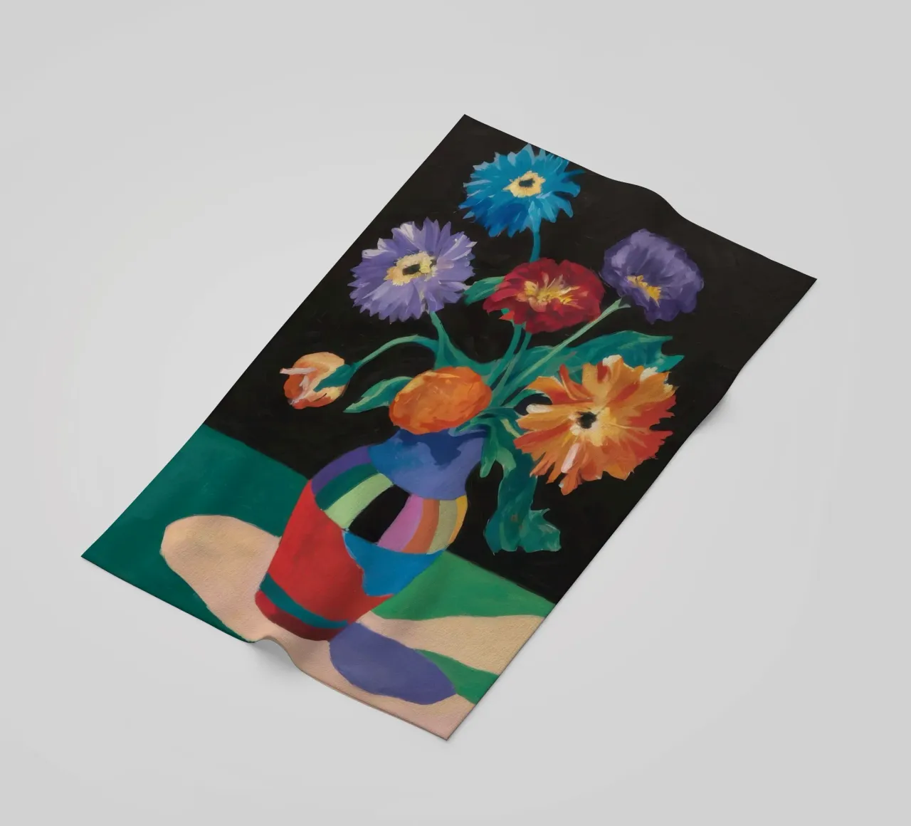 Vibrant Bouquet Simplicity beach towel by Frosh Pallete