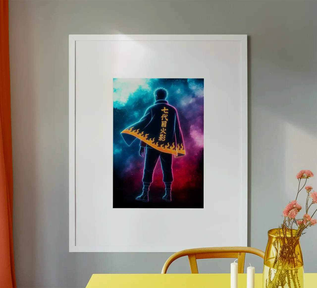 Soul Of Narto Uzumaki poster con telaio in plastica da DGSoulheroes