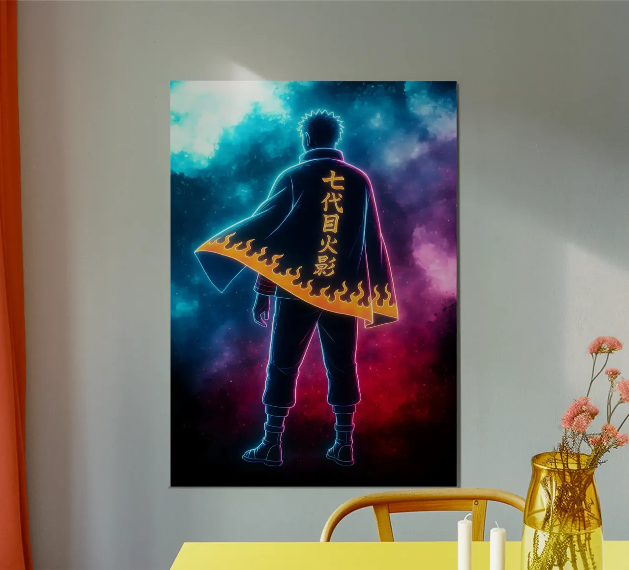 Soul Of Narto Uzumaki poster con telaio in plastica da DGSoulheroes