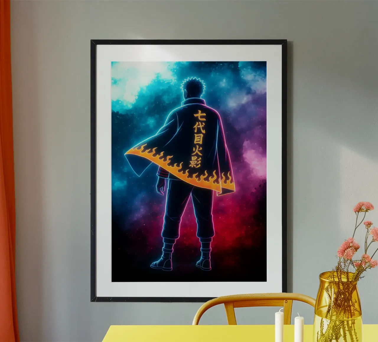 Soul Of Narto Uzumaki poster con telaio in plastica da DGSoulheroes
