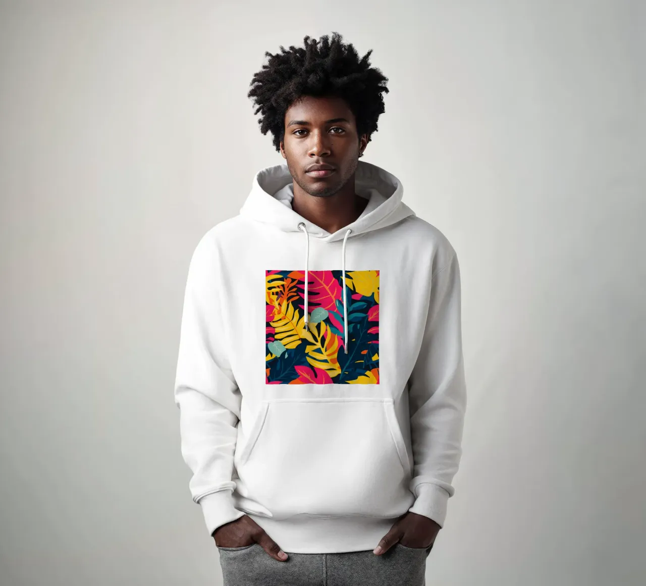 Follaje trópico caliente sudadera con capucha de Frosh Pallete