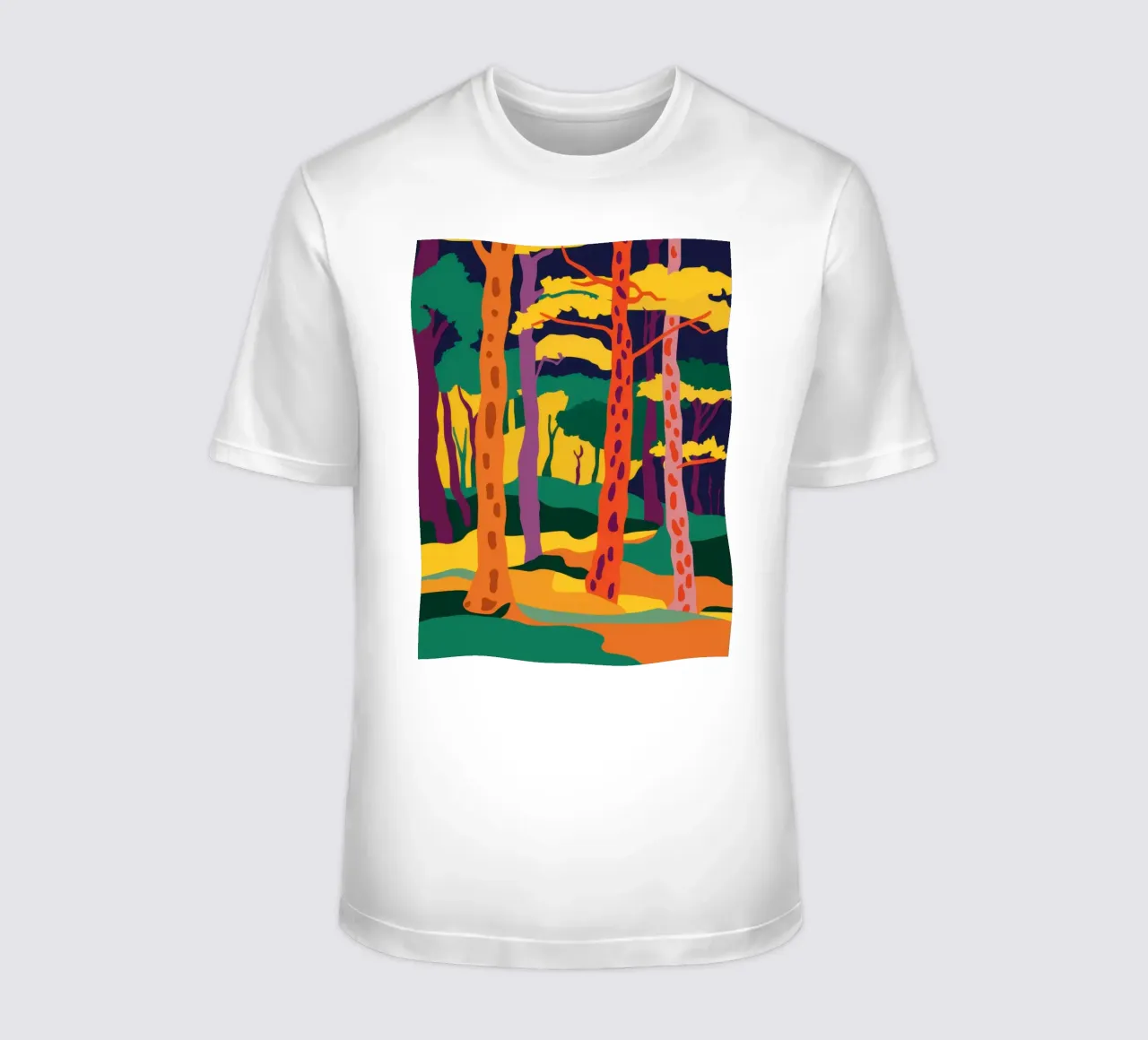 Foresta d'autunno dorata t-shirt da Frosh Pallete