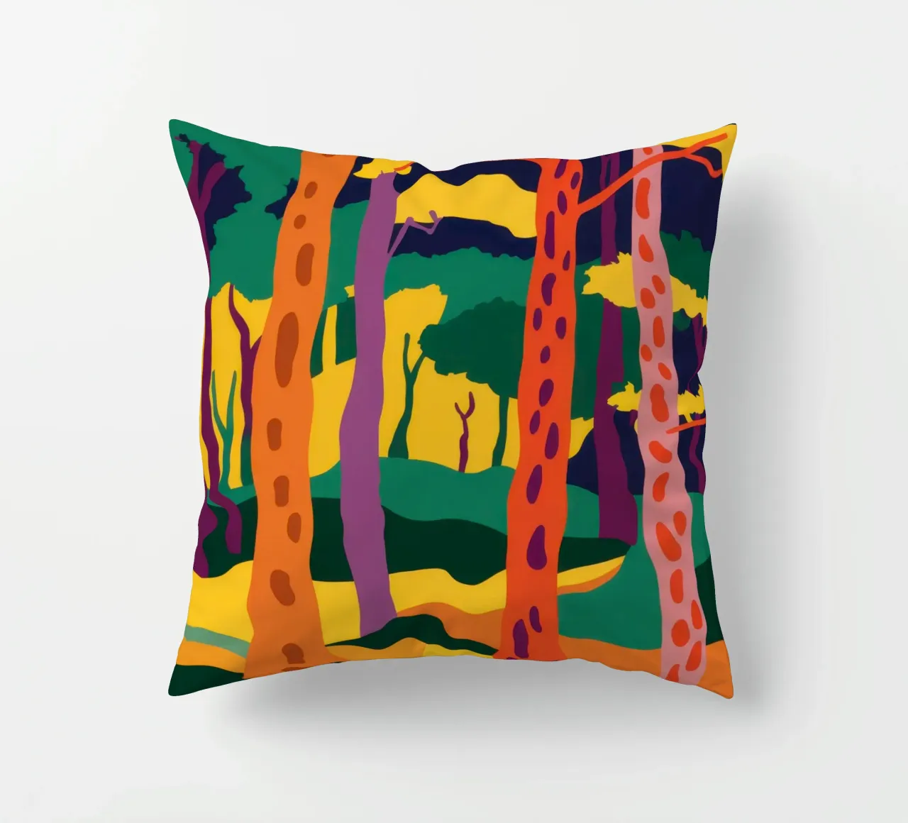 Foresta d'autunno dorata cuscino da Frosh Pallete