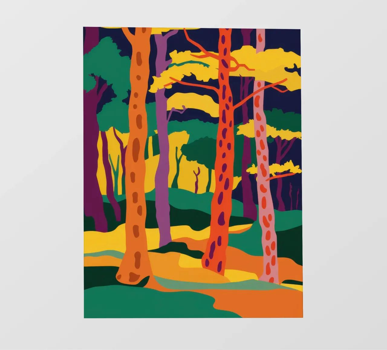 Foresta d'autunno dorata pellicola backlit da Frosh Pallete