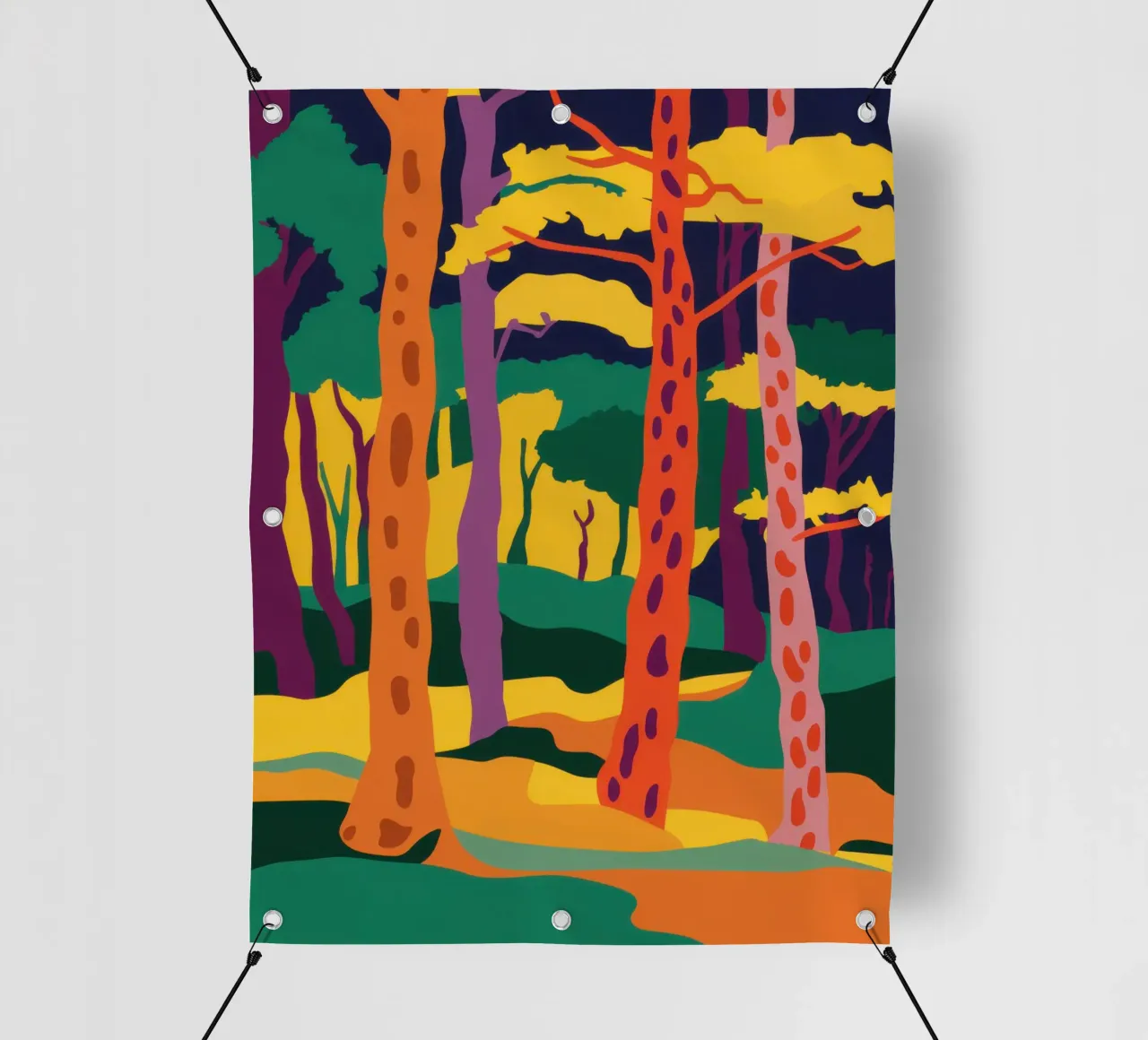 Foresta d'autunno dorata telo in pvc da Frosh Pallete