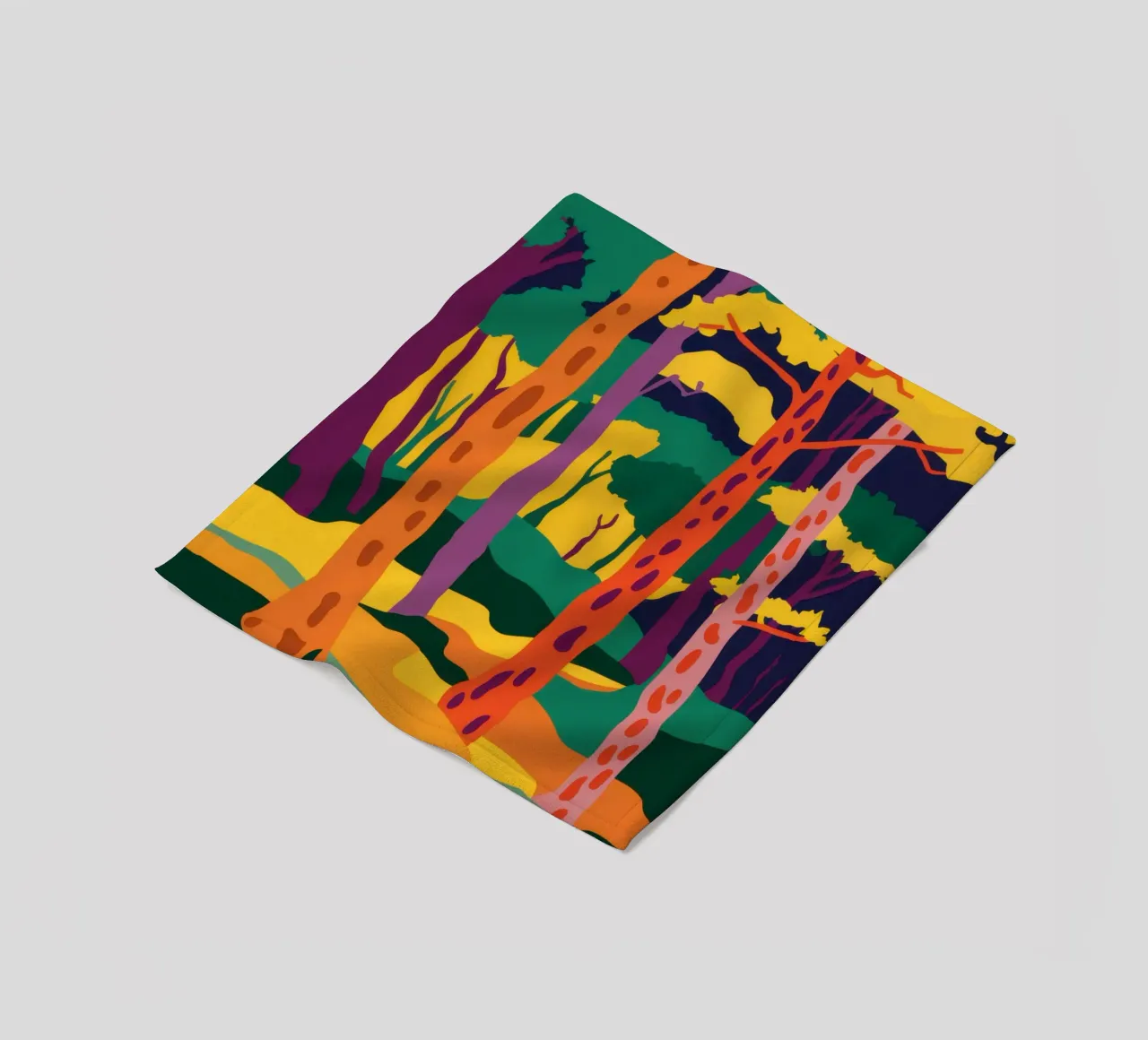 Foresta d'autunno dorata coperta in pile da Frosh Pallete