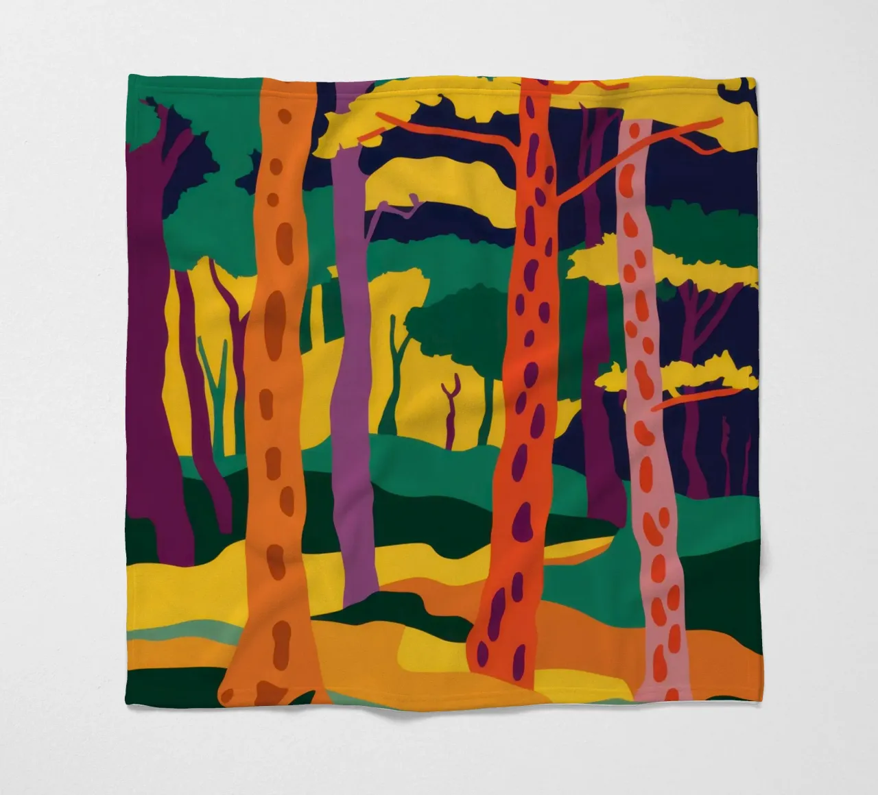 Foresta d'autunno dorata coperta in pile da Frosh Pallete